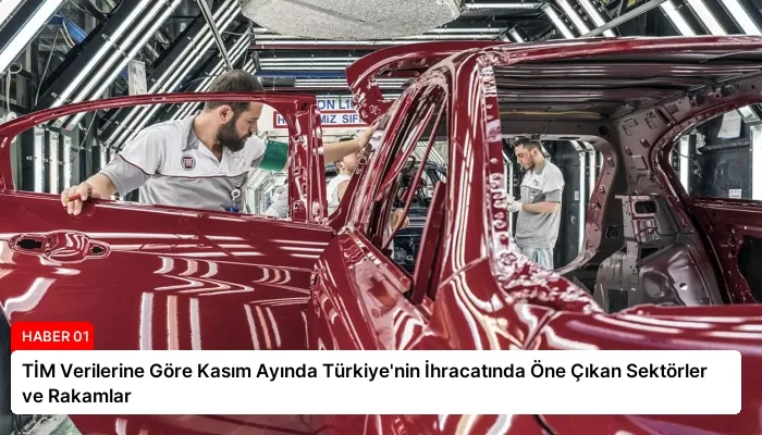 TİM Verilerine Göre Kasım Ayında Türkiye’nin İhracatında Öne Çıkan Sektörler ve Rakamlar