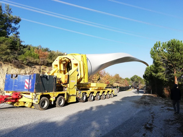 Kömür enerjisini geride bırakan rüzgar türbinlerinin kurulumunda lojistik çözüm bulundu
