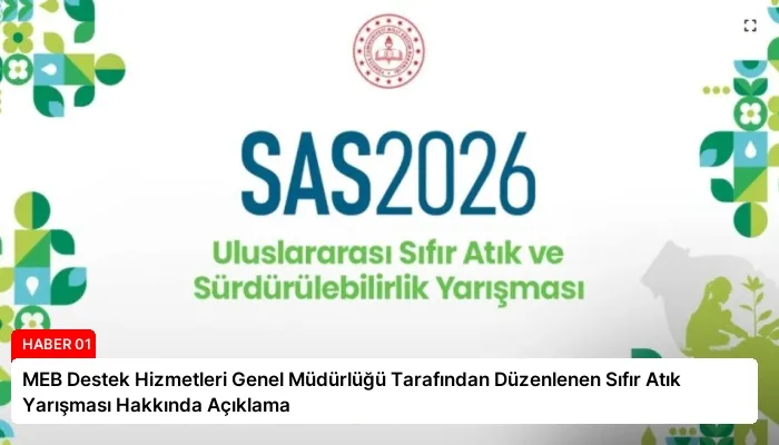 MEB Destek Hizmetleri Genel Müdürlüğü Tarafından Düzenlenen Sıfır Atık Yarışması Hakkında Açıklama