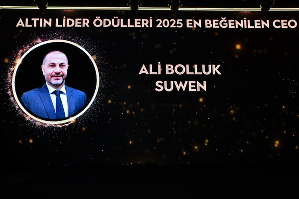 Suwen Genel Müdürü Ali Bolluk’a Altın Lider Ödülü