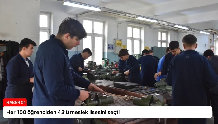 Her 100 öğrenciden 43’ü meslek lisesini seçti