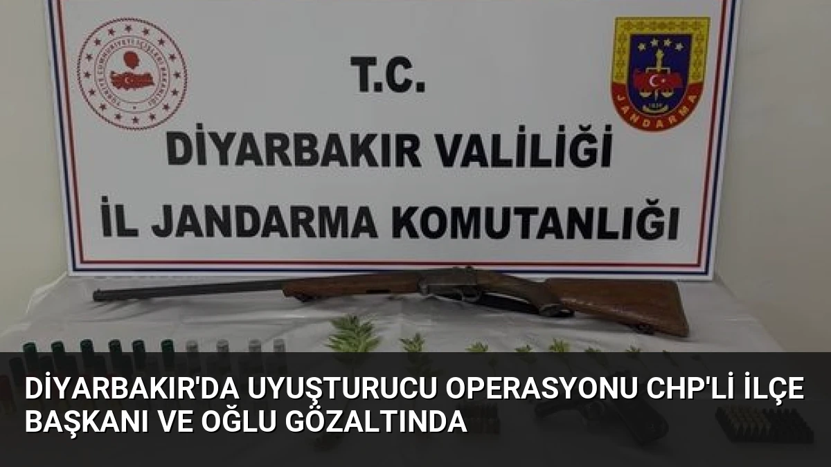 Diyarbakır’da Uyuşturucu Operasyonu CHP’li İlçe Başkanı ve Oğlu Gözaltında