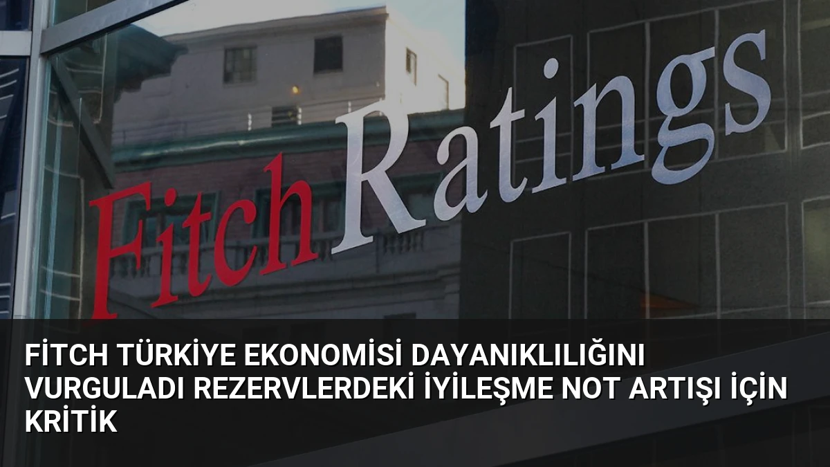 Fitch Türkiye Ekonomisi Dayanıklılığını Vurguladı Rezervlerdeki İyileşme Not Artışı İçin Kritik
