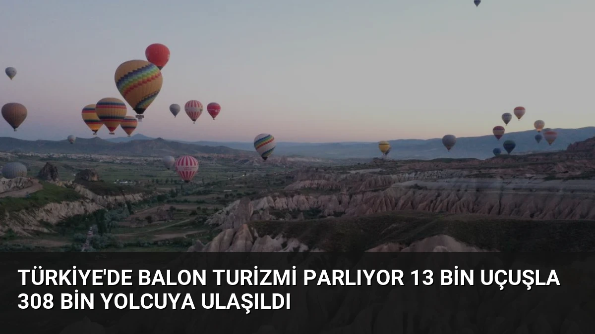 Türkiye’de Balon Turizmi Parlıyor 13 Bin Uçuşla 308 Bin Yolcuya Ulaşıldı
