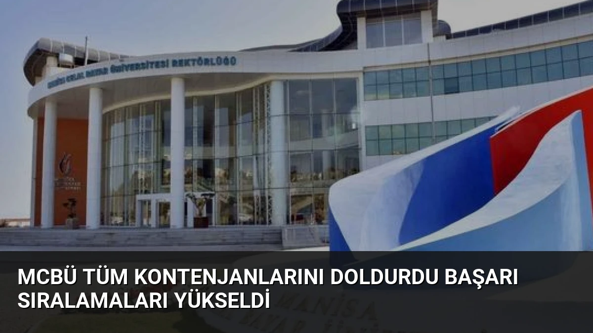 MCBÜ Tüm Kontenjanlarını Doldurdu Başarı Sıralamaları Yükseldi