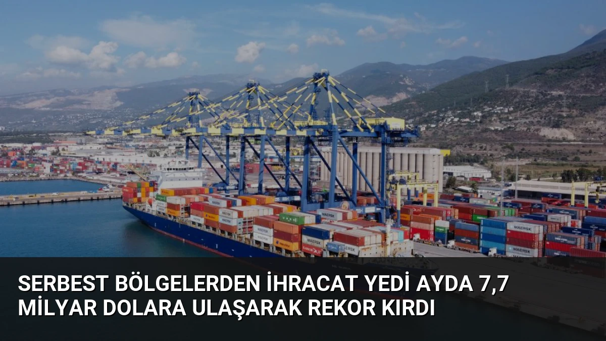 Serbest Bölgelerden İhracat Yedi Ayda 7,7 Milyar Dolara Ulaşarak Rekor Kırdı