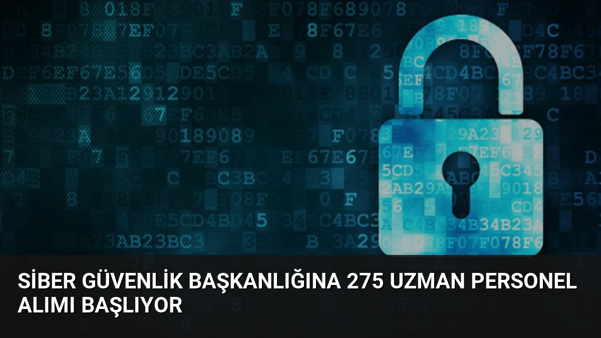 Siber Güvenlik Başkanlığına 275 Uzman Personel Alımı Başlıyor