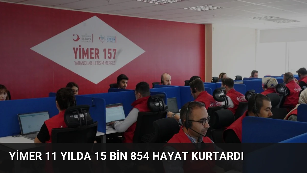 YİMER 11 Yılda 15 Bin 854 Hayat Kurtardı