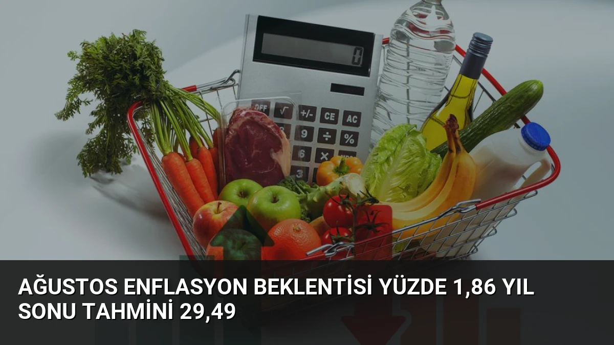 Ağustos Enflasyon Beklentisi Yüzde 1,86 Yıl Sonu Tahmini 29,49