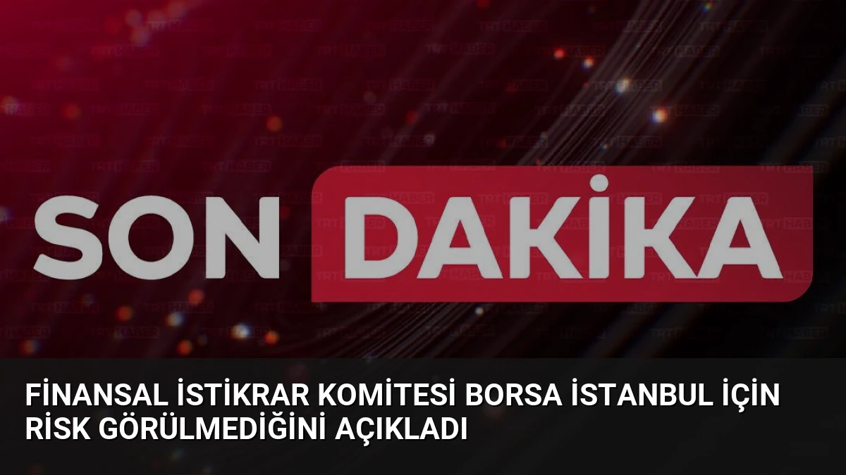 Finansal İstikrar Komitesi Borsa İstanbul İçin Risk Görülmediğini Açıkladı
