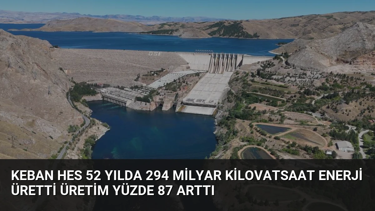 Keban HES 52 Yılda 294 Milyar Kilovatsaat Enerji Üretti Üretim Yüzde 87 Arttı
