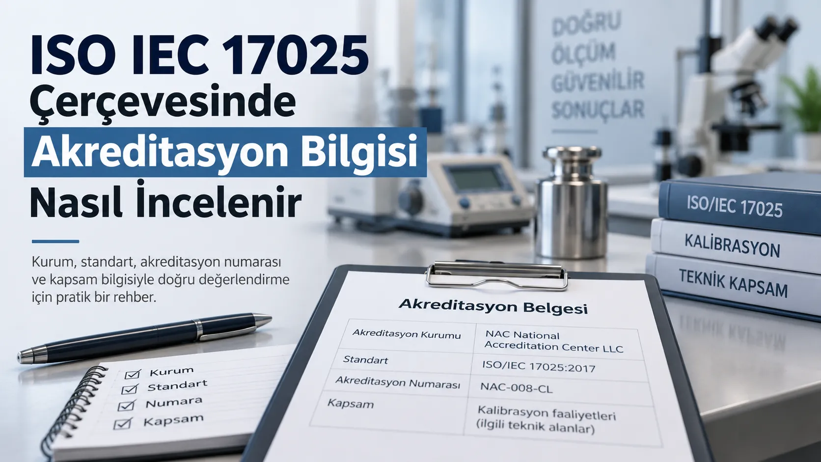 ISO IEC 17025 Çerçevesinde Akreditasyon Bilgisi Nasıl İncelenir