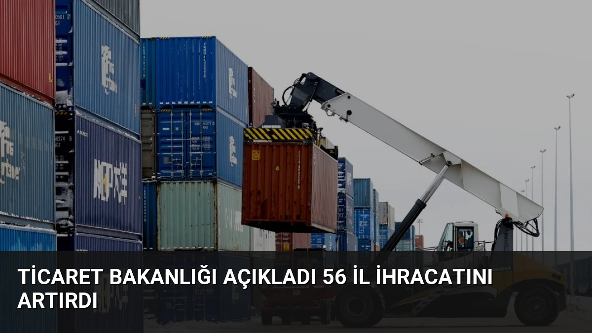 Ticaret Bakanlığı Açıkladı 56 İl İhracatını Artırdı