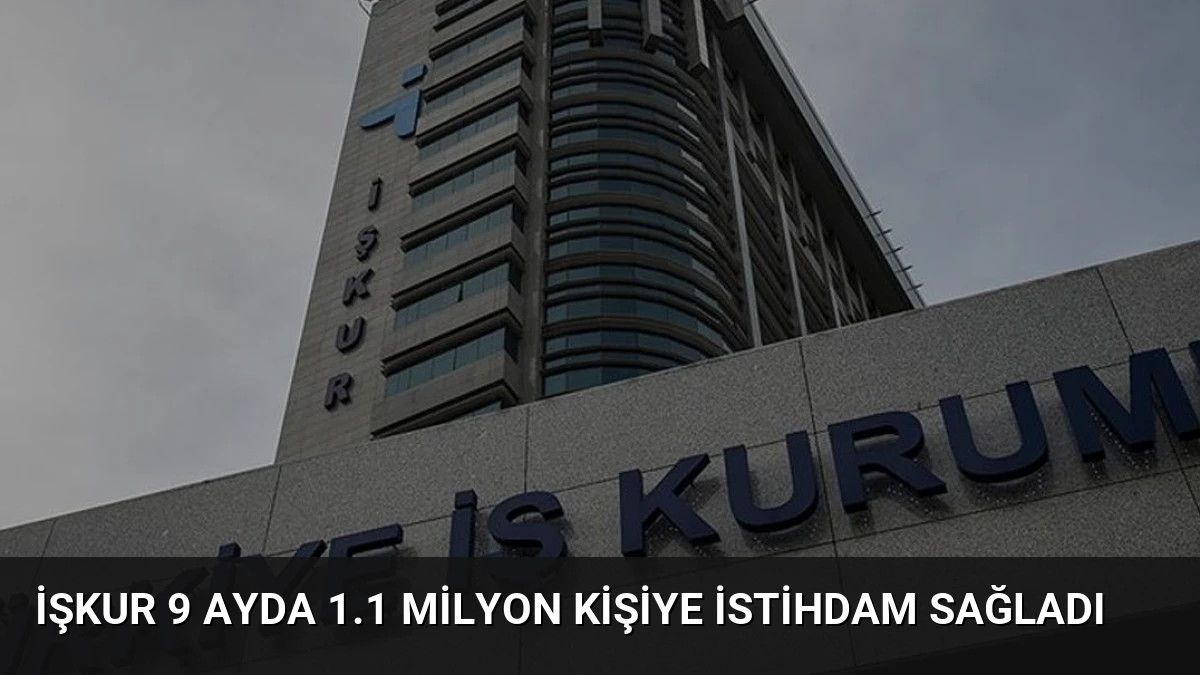 İŞKUR 9 Ayda 1.1 Milyon Kişiye İstihdam Sağladı